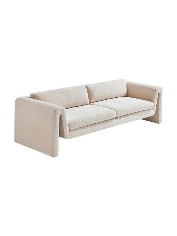 Aksominė sofa Mika (trivietė)