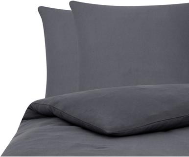 flanelines-patalynes-komplektas-tamsiai-pilkas.italdeko Flanelinė patalynė Erica, 3 dalių, tamsiai pilka, 240 x 220 cm